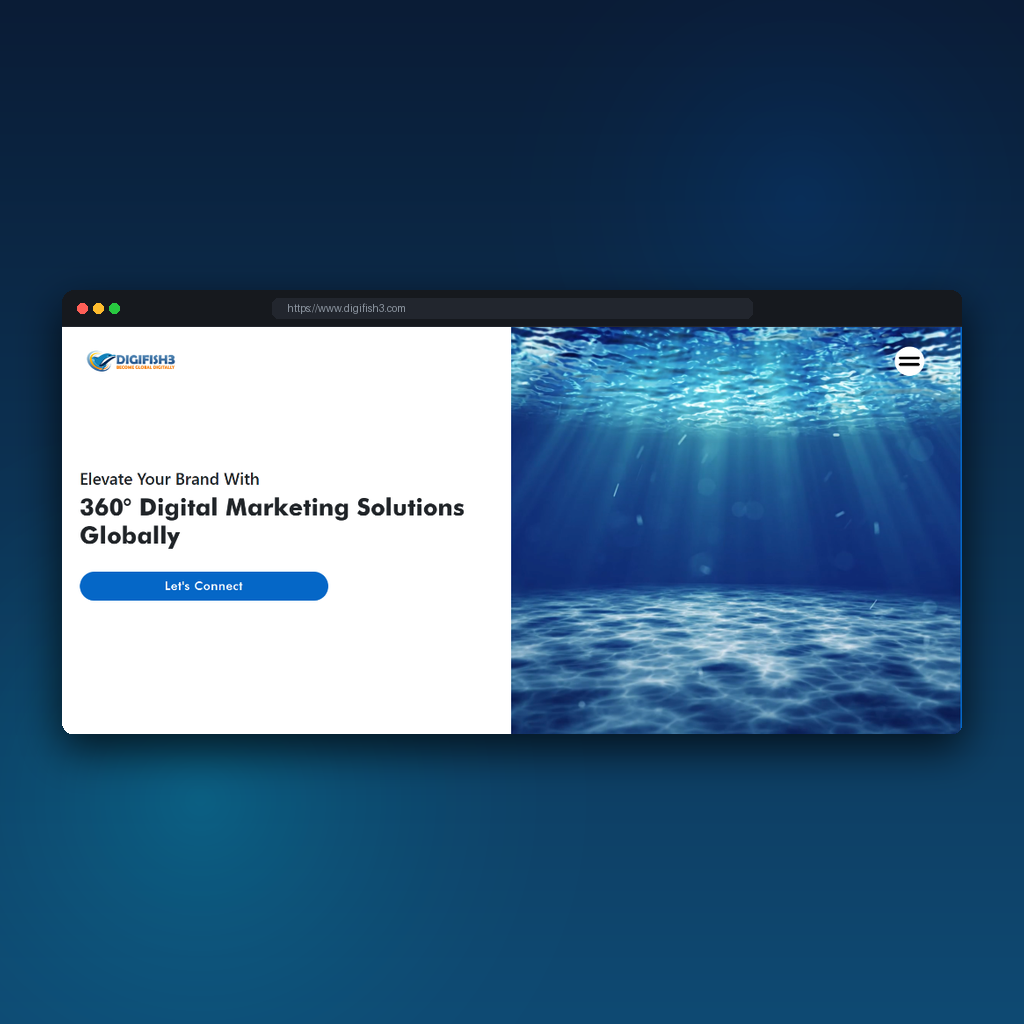 Digifish3 agency website mockup