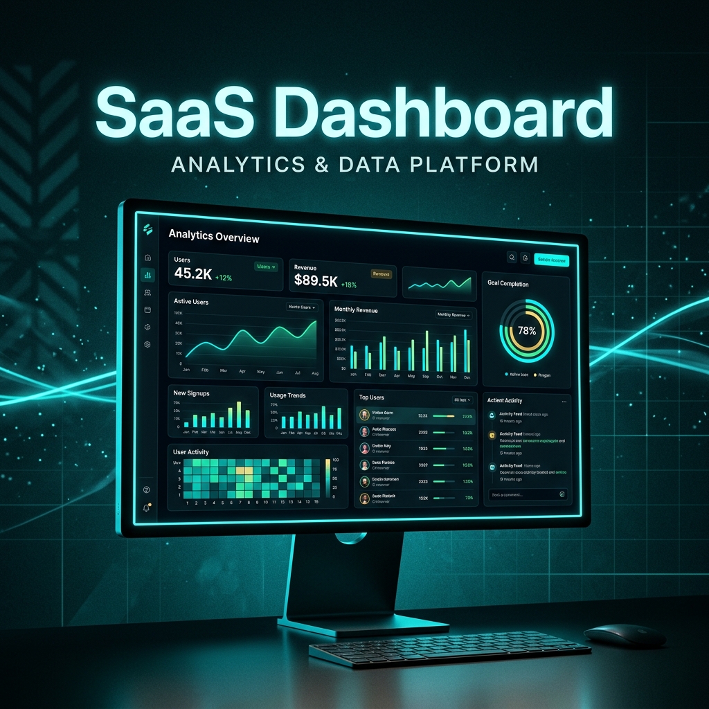 SaaS Dashboard interface mockup