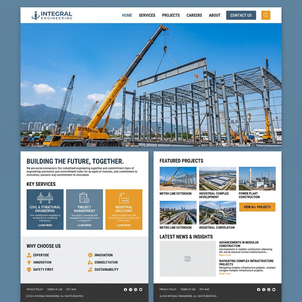 SFE India corporate website mockup